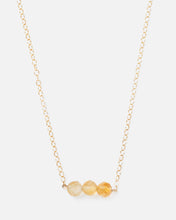 Load image into Gallery viewer, CITRINE CLUSTER 14K GOLD-FILLED NECKLACE