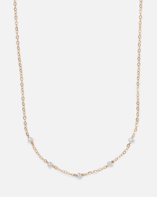 PEARL LUCY 14K GOLD FILLED NECKLACE