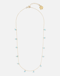 LARIMAR DAINTY 14K GOLD FILLED NECKLACE