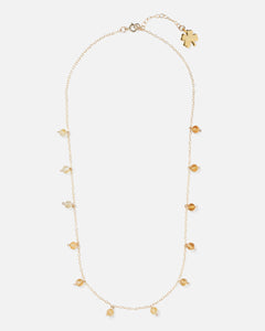 CITRINE DAINTY 14K GOLD FILLED NECKLACE