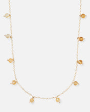 Load image into Gallery viewer, CITRINE DAINTY 14K GOLD FILLED NECKLACE