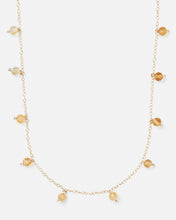 Load image into Gallery viewer, CITRINE DAINTY 14K GOLD FILLED NECKLACE