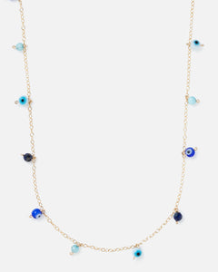 EVIL EYE DAINTY 14K GOLD FILLED NECKLACE