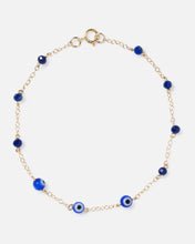 Load image into Gallery viewer, EVIL EYE 14K GOLD FILLED BRACELET