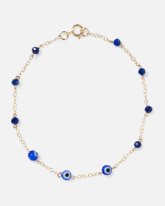 EVIL EYE 14K GOLD FILLED BRACELET