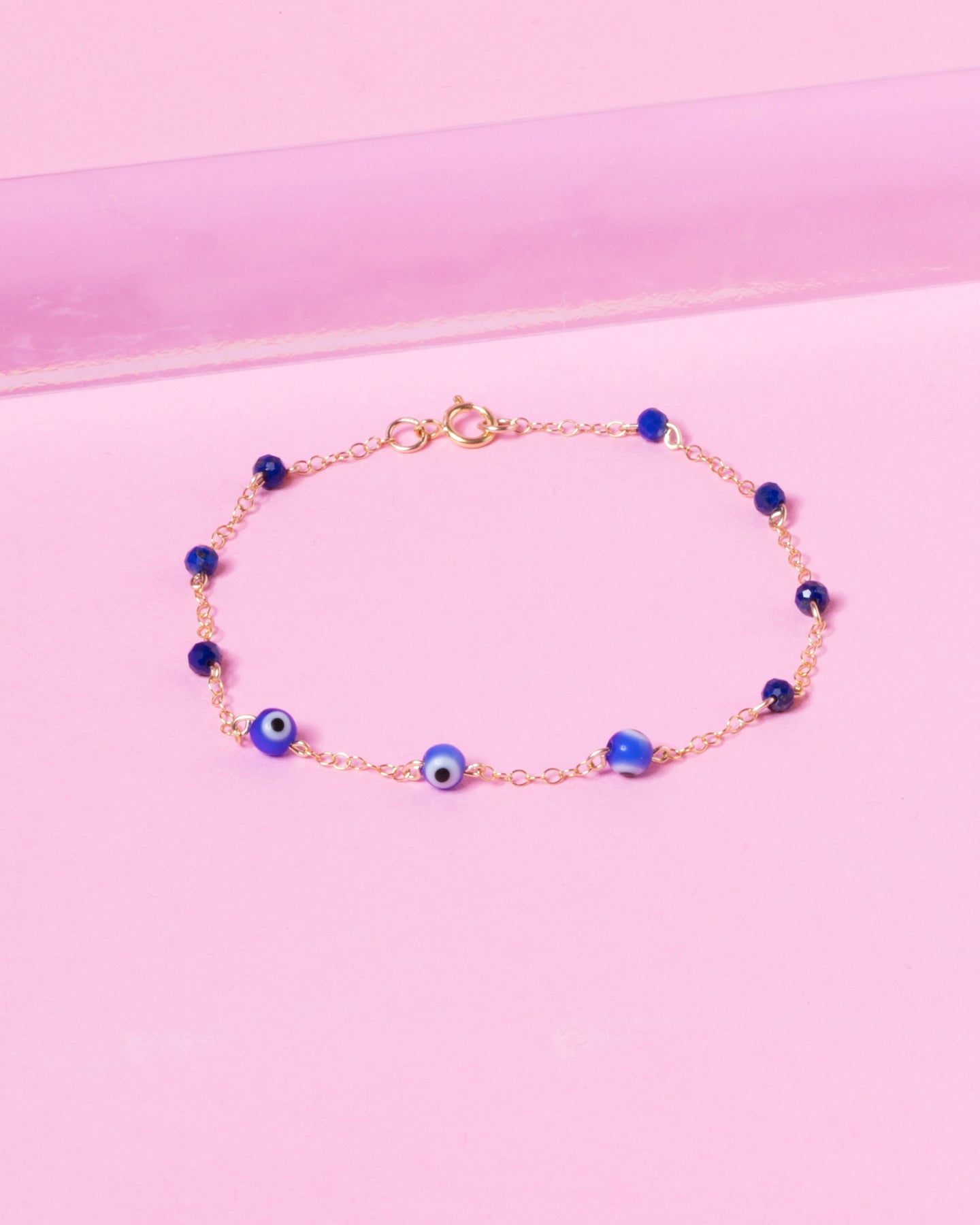 EVIL EYE 14K GOLD FILLED BRACELET