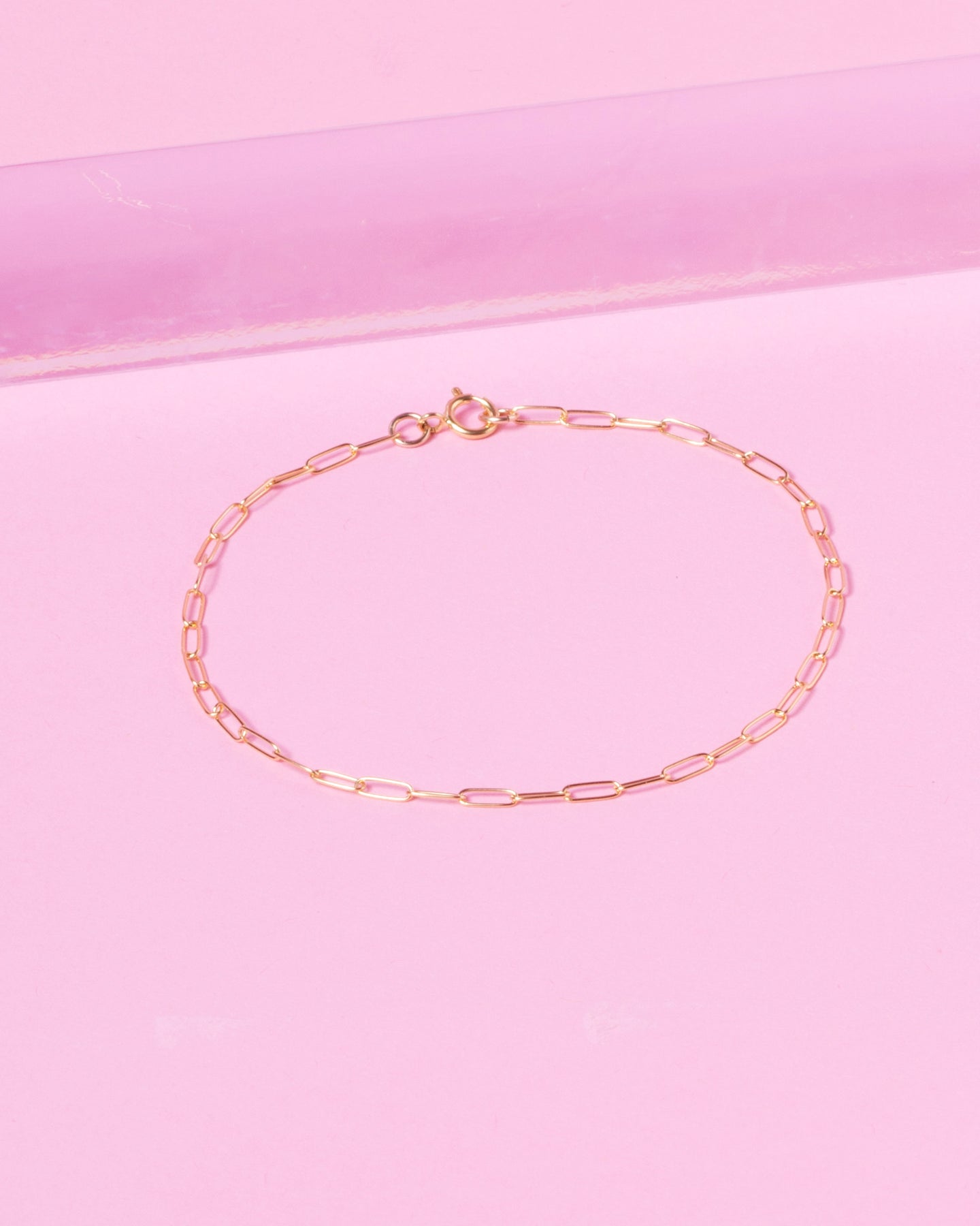 PAPERCLIP 14K GOLD FILLED BRACELET