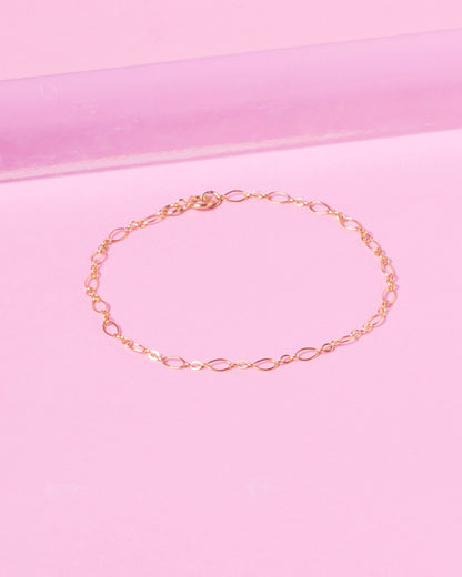 FANCY CHAIN 14K GOLD FILLED BRACELET