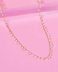 PEARL CONFETTI 14K GOLD FILLED SPRINKLED NECKLACE