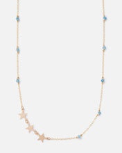 Load image into Gallery viewer, SHOOTING STAR AQUAMARINE 14K GOLD FILLED NECKLACE