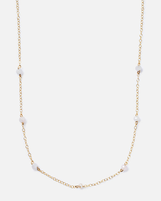 MORGANITE CARMELLA 14K GOLD FILLED NECKLACE