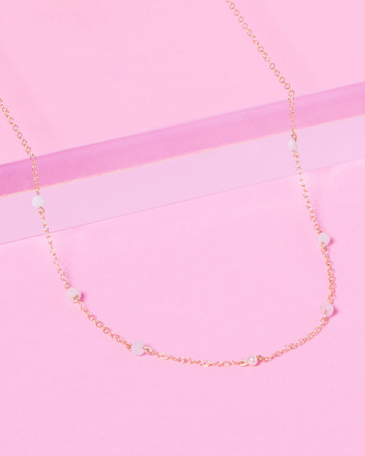 MORGANITE CARMELLA 14K GOLD FILLED NECKLACE