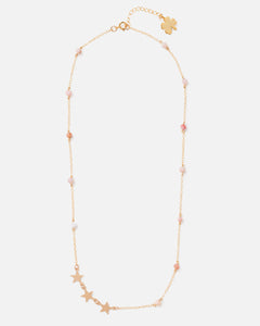 SHOOTING STAR PINK OPAL 14K GOLD FILLED NECKLACE