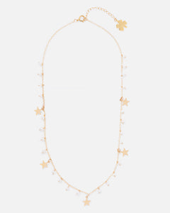 PEARL MATILDA 14K GOLD FILLED STARS NECKLACE