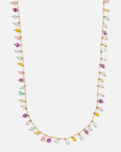 PASTEL CONFETTI 14K GOLD FILLED SPRINKLED NECKLACE