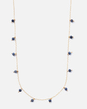 Load image into Gallery viewer, SAPPHIRE DAINTY 14K GOLD FILLED NECKLACE