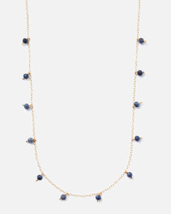 SAPPHIRE DAINTY 14K GOLD FILLED NECKLACE