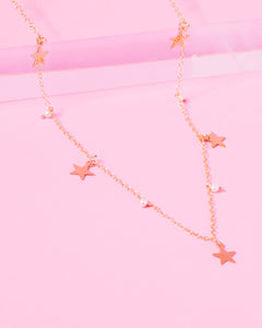 PEARL MABEL 14K GOLD FILLED STARS NECKLACE