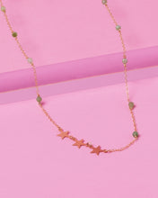 Load image into Gallery viewer, SHOOTING STAR GREEN OPAL 14K GOLD FILLED NECKLACE