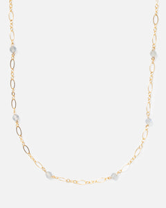 LABRADORITE BEADED 14K GOLD FILLED FANCY CHAIN