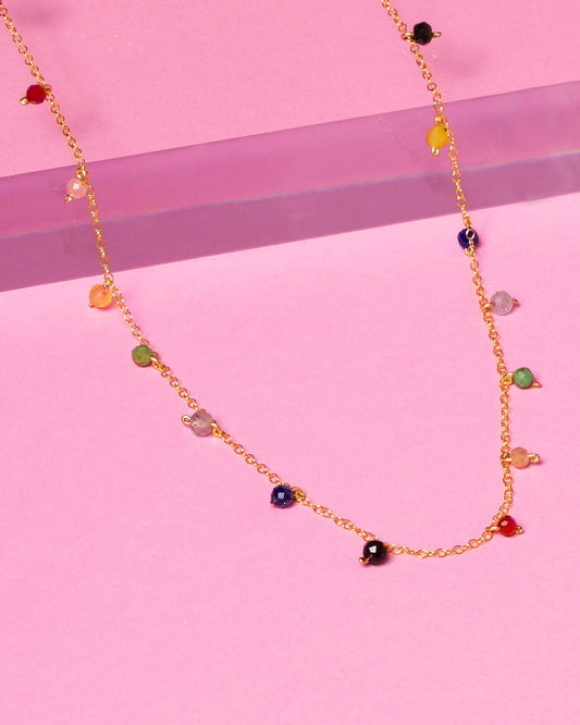 FOUR HOUSES 14K GOLD FILLED NECKLACE