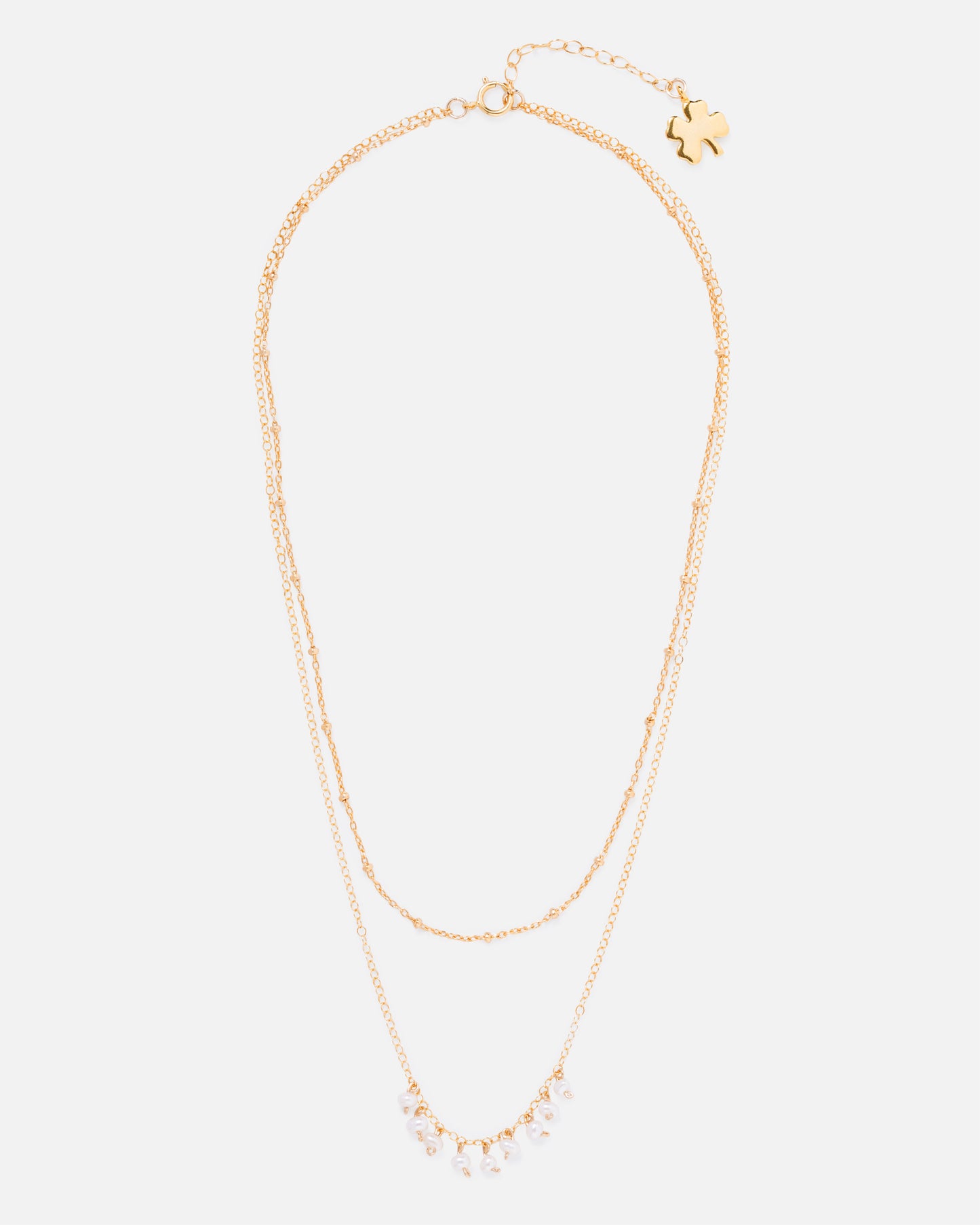 PEARL ELOISE 14K GOLD FILLED DOTTED CHAIN NECKLACE