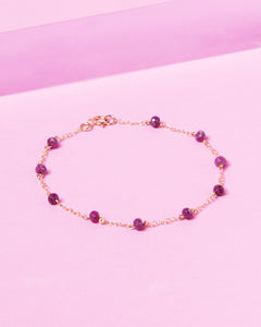 RUBY CONSTELLATION 14K GOLD FILLED BRACELET