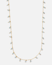 Load image into Gallery viewer, AQUAMARINE SPRINKLES 14K GOLD FILLED NECKLACE