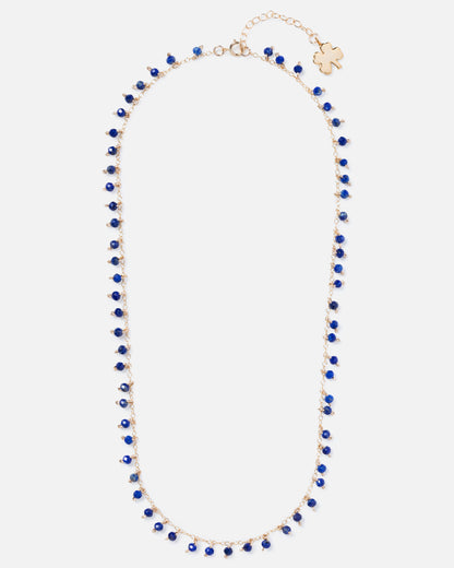 LAPIS CONFETTI 14K GOLD FILLED SPRINKLED NECKLACE