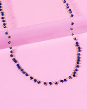 Load image into Gallery viewer, LAPIS CONFETTI 14K GOLD FILLED SPRINKLED NECKLACE
