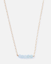 Load image into Gallery viewer, BLUE BERYL CLUSTER 14K GOLD FILLED NECKLACE
