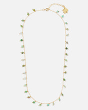 Load image into Gallery viewer, GREEN OPAL SPRINKLES 14K GOLD FILLED NECKLACE