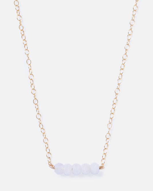 MORGANITE CLUSTER 14K GOLD FILLED NECKLACE