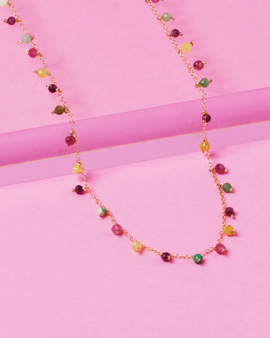 JUICY FRUIT SPRINKLES 14K GOLD FILLED NECKLACE