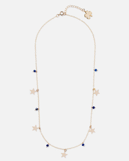 LAPIS MABEL 14K GOLD FILLED STARS NECKLACE