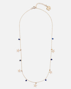 LAPIS MABEL 14K GOLD FILLED STARS NECKLACE