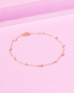 PINK OPAL CONSTELLATION 14K GOLD FILLED BRACELET