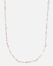 Load image into Gallery viewer, PEARL BEADED 14K GOLD FILLED FANCY CHAIN NECKLACE