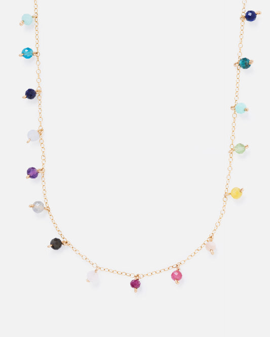 RAINBOW SPRINKLES 14K GOLD FILLED NECKLACE