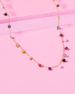 RAINBOW SPRINKLES 14K GOLD FILLED NECKLACE