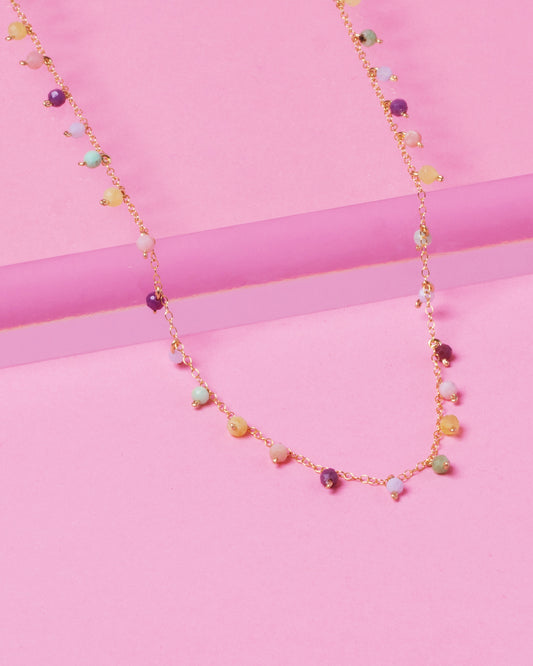 PASTEL SPRINKLES 14K GOLD FILLED NECKLACE