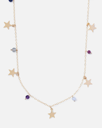 MIDNIGHT MABEL 14K GOLD FILLED STARS NECKLACE