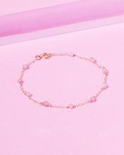 Load image into Gallery viewer, ROSE QUARTZ CONSTELLATION 14K GOLD FILLED BRACELET