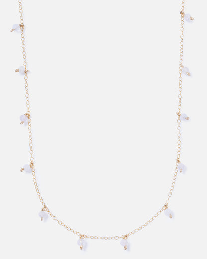 MORGANITE DAINTY 14K GOLD FILLED NECKLACE