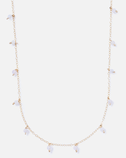 MORGANITE DAINTY 14K GOLD FILLED NECKLACE