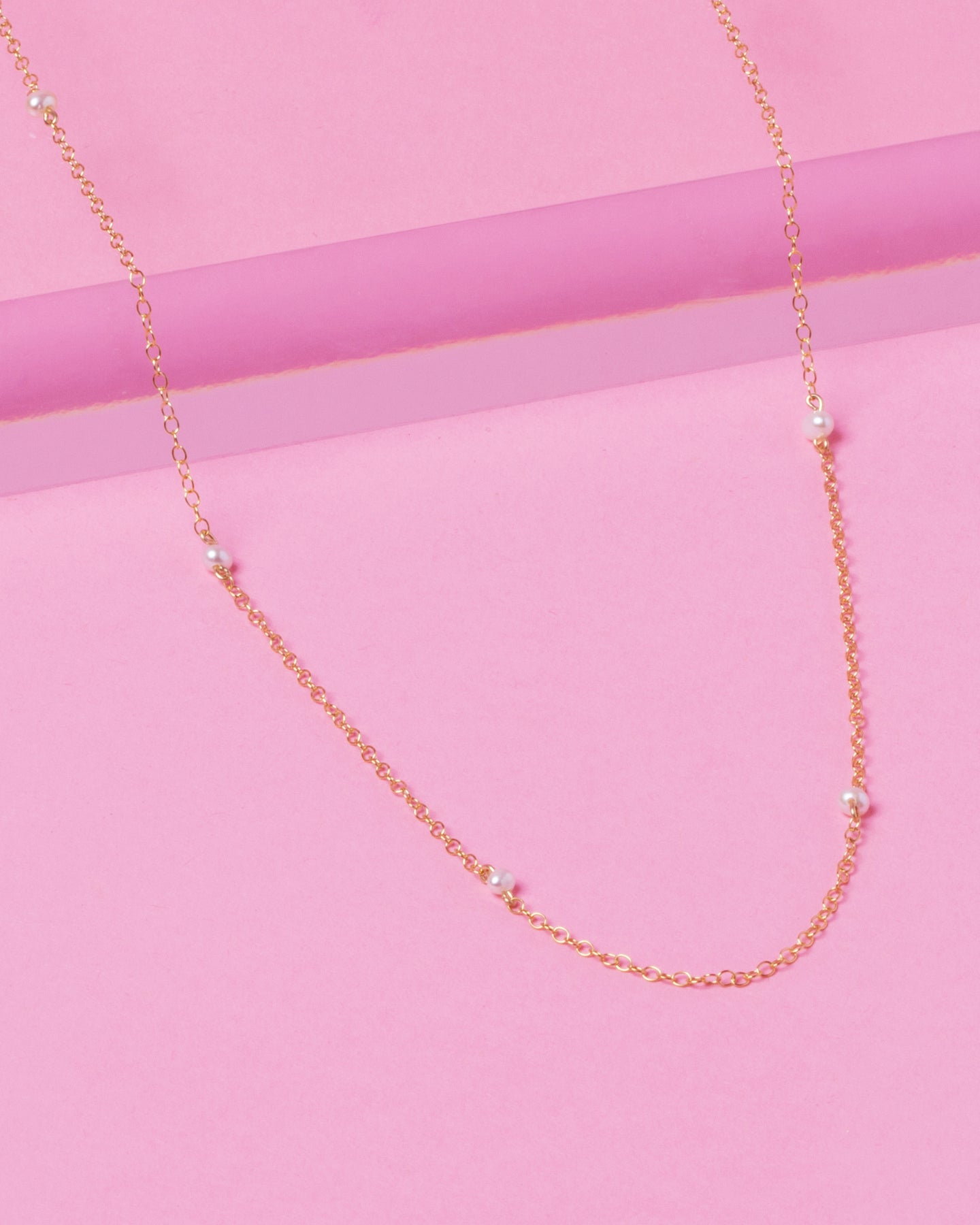 PEARL KATHERINE 14K GOLD FILLED NECKLACE