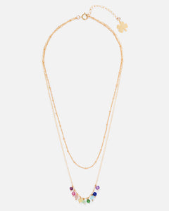 RAINBOW ELOISE 14K GOLD FILLED DOTTED CHAIN NECKLACE