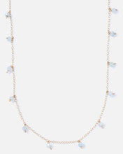 Load image into Gallery viewer, BLUE BERYL DAINTY 14K GOLD FILLED NECKLACE