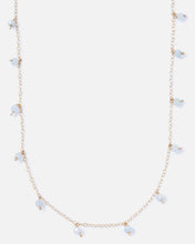 Load image into Gallery viewer, BLUE BERYL DAINTY 14K GOLD FILLED NECKLACE