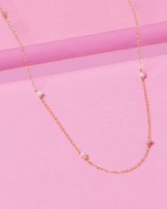 PINK OPAL KATHERINE 14K GOLD FILLED NECKLACE